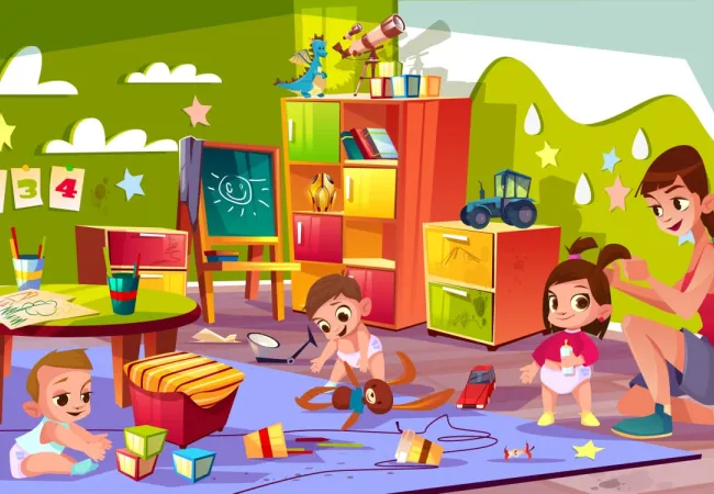 Disegno bambini al nido 